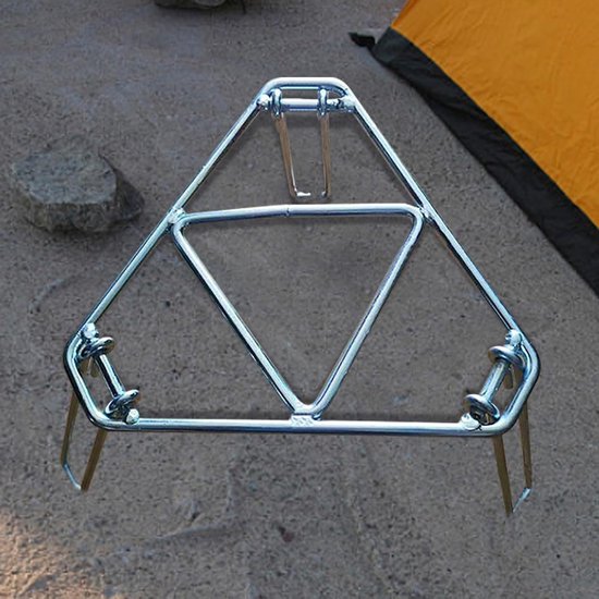 Camping Statief - Kookrek Outdoor - Buiten Koken - Opvouwbaar Ontwerp - 22.5 x 20 cm - Multi kleuren van Camping — afbeelding 2