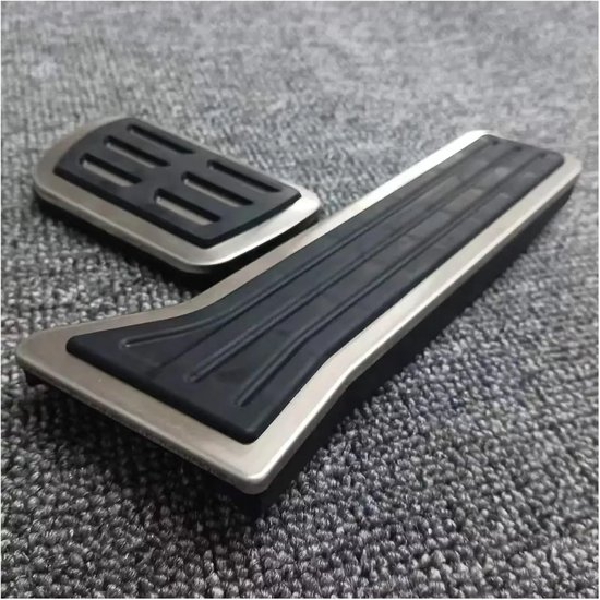 Auto Pedaalhoezen - Antislip Voetpedaal - Verbeterde Grip - Roestvrij Staal - 200 g - Zilver Zwart — afbeelding 3