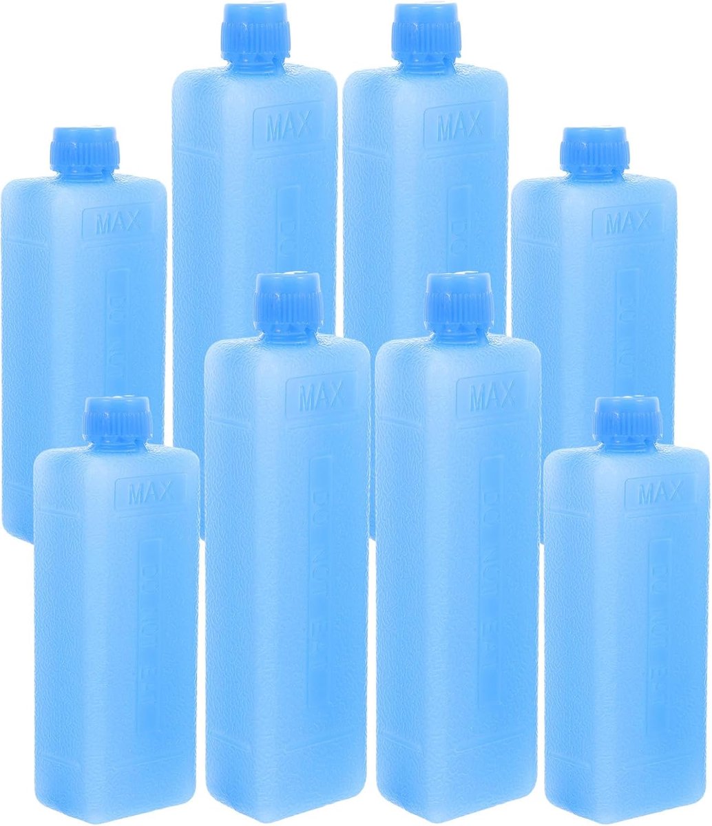 Herbruikbare Koelelementen - IJsblokken Vriezer - Voedsel Koelen - Watervrije Formule - 8 Stuks - Blauw