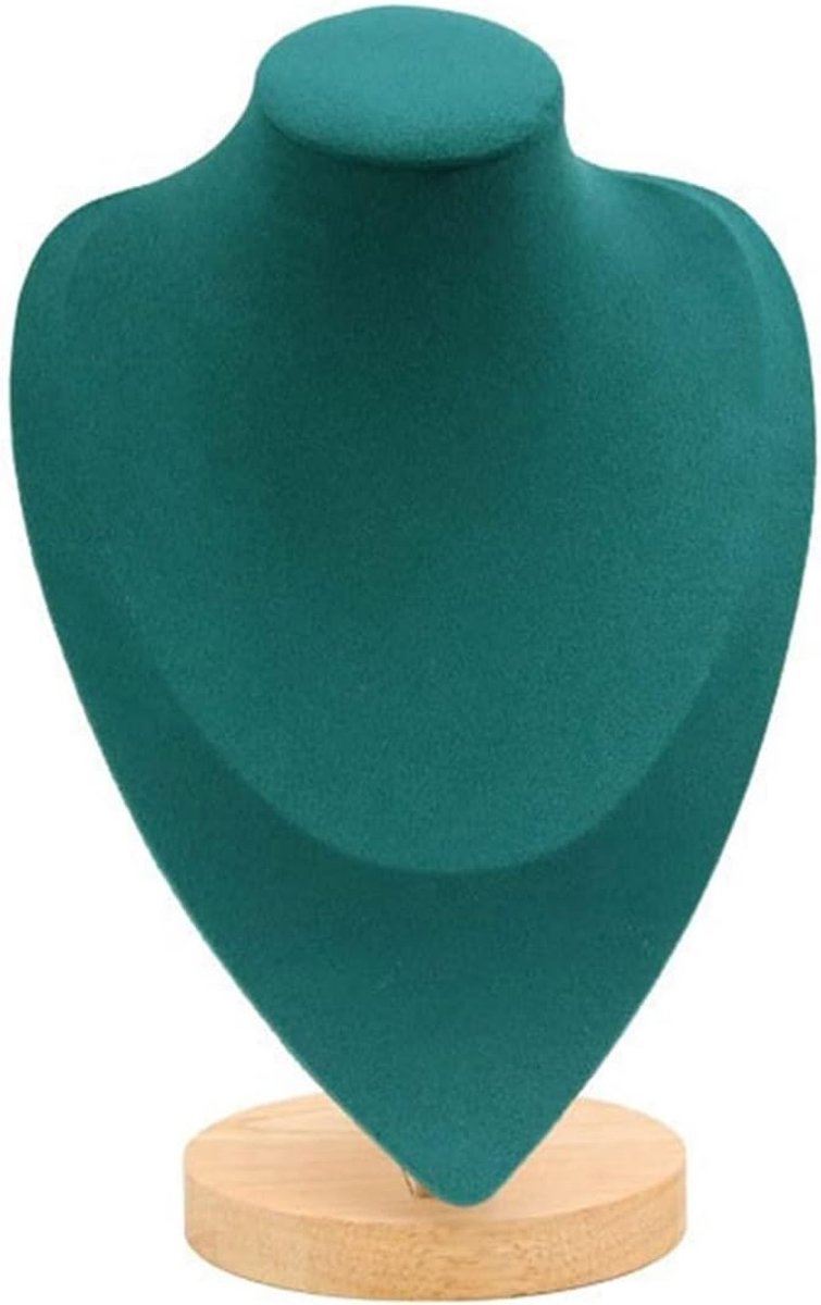 Sieradenstandaard - Kettinghouder Display - Sieraden Presenteren - Zachte Fluwelen Afwerking - L - Zwart