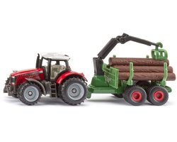 Siku 1134, Massey Ferguson met Bosaanhanger, Metaal/Kunststof