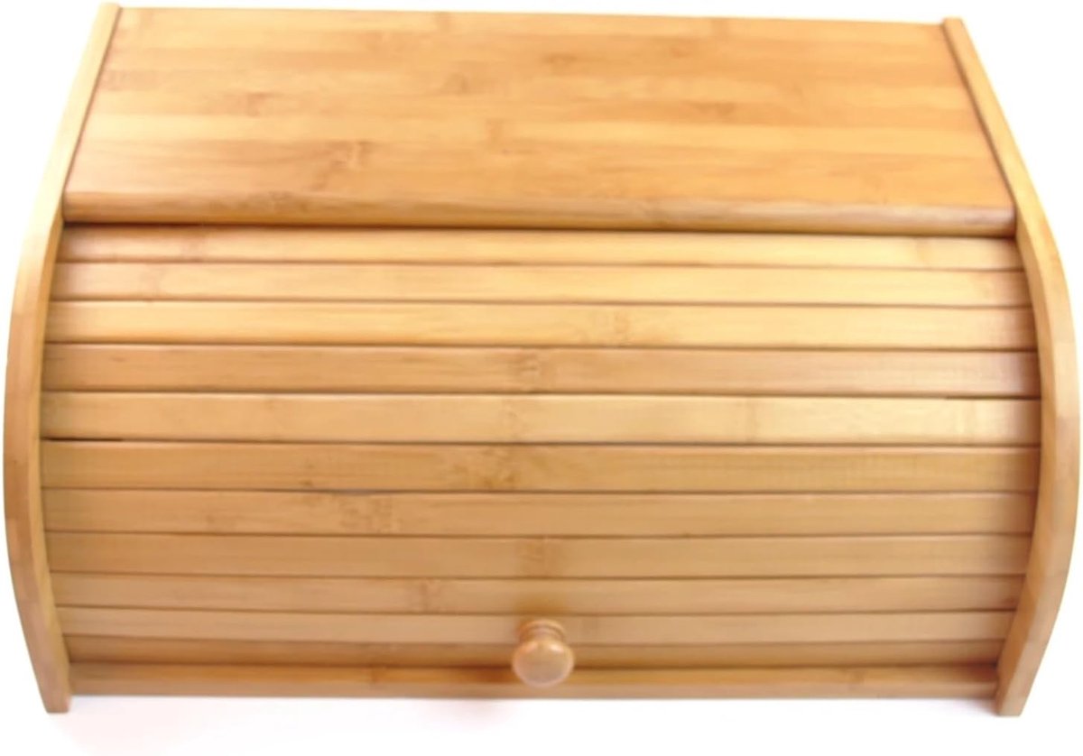 Broodtrommel Keuken Opslag Bakkerij Brood Vers Houden Ventilatie Systeem 40x27x17 cm Naturel