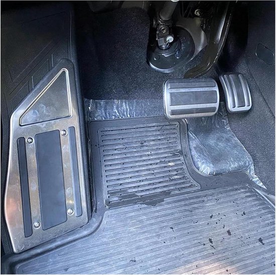 Pedaal Bekleding Set - Auto Pedaal Covers - Verbeterde Grip Auto - Antislip Ontwerp - 1 Stuks - Zilver — afbeelding 3