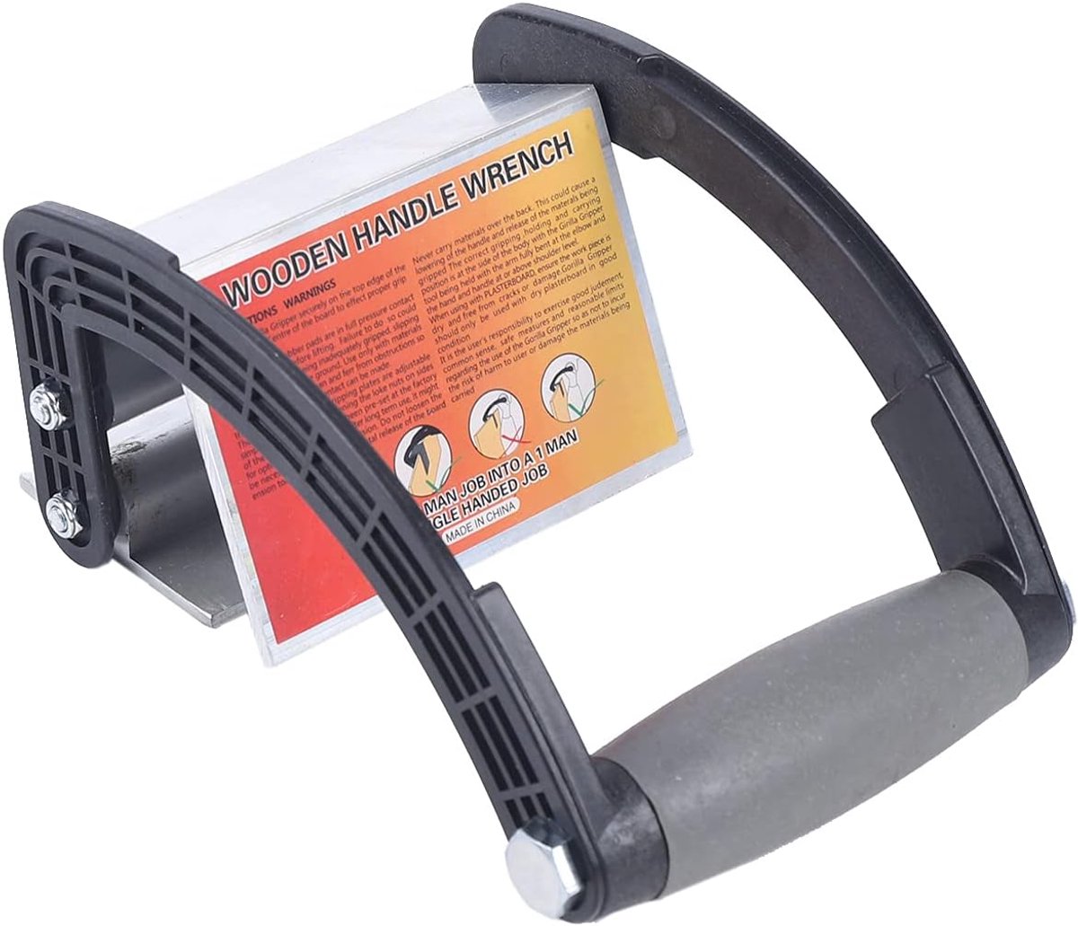 Plaatdrager - Gipsplaatlifter - Zwaar Materiaal Dragen - Automatische Klemdikte - 50kg Draagkracht - Zilver