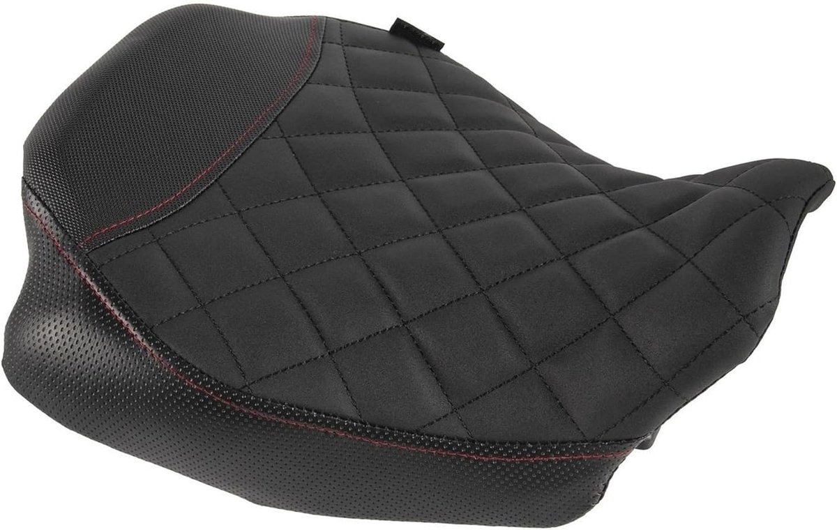 Motorfiets Zitkussen - Solo Stoel - Comfortabel Rijden - Ergonomisch Ontwerp - 34x22x10 cm - Zwart