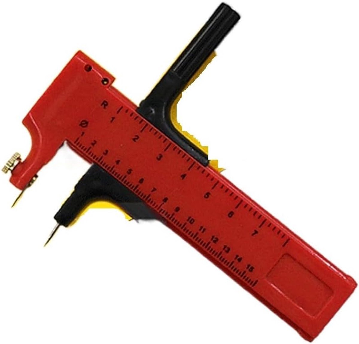 Cirkelsnijder Kompas - Papier Snijder - Handmatig Knutselen - Verstelbaar Bereik - 10-150mm - Rood