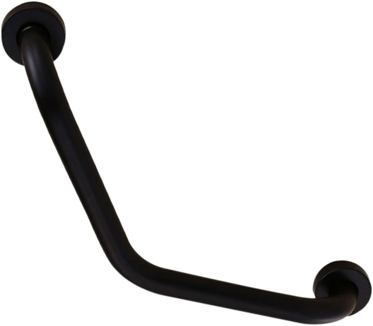 Veiligheidsbeugel - Badkamer handgreep - Extra steun - L-vormig ontwerp - 45 cm - Zwart