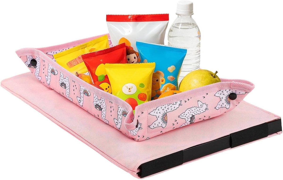 Dienbladhoes Vliegtuig - Reis Organizer - Hygiënisch Reizen - Ultracompact Opvouwbaar - 32 x 21 cm - Alpaca