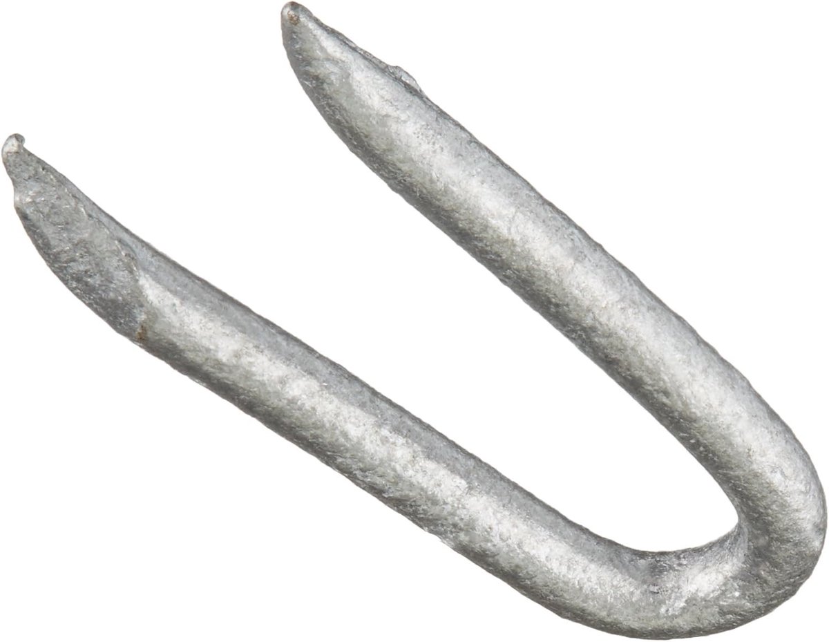 Gegalvaniseerde Nieten - Hekwerk Nieten - Hekwerk Bevestigen - Roestbestendig Materiaal - 1-1/2 Inch - Zilverkleurig