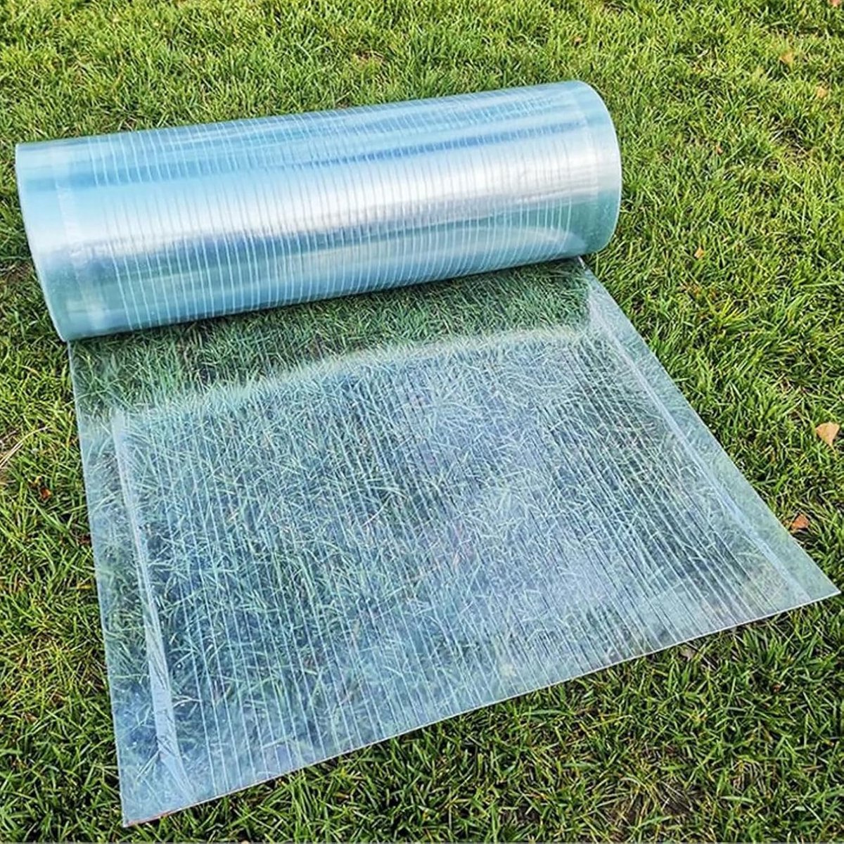 UV-bestendig buitenpaneel - Polycarbonaat plaat - Serre verfraaien - Hoge lichtdoorlatendheid - 08 mm dik - Transparant