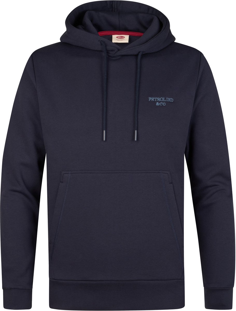 Petrol Industries - Heren Katoenen hoodie redwood - Blauw - Maat XXXL