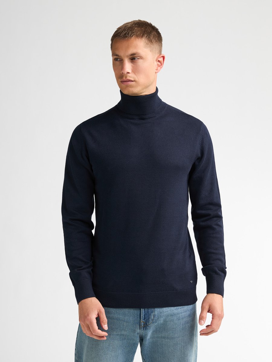 Petrol Industries - Heren Fijngebreide Coltrui Vail - Blauw - Maat M