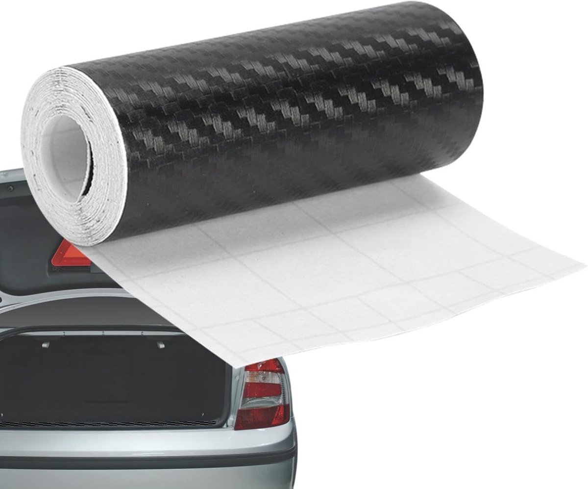 Koolstofvezelfolie - Geweven Sticker - Auto Beschermen - Zelfklevend - 10 Meter - Zwart