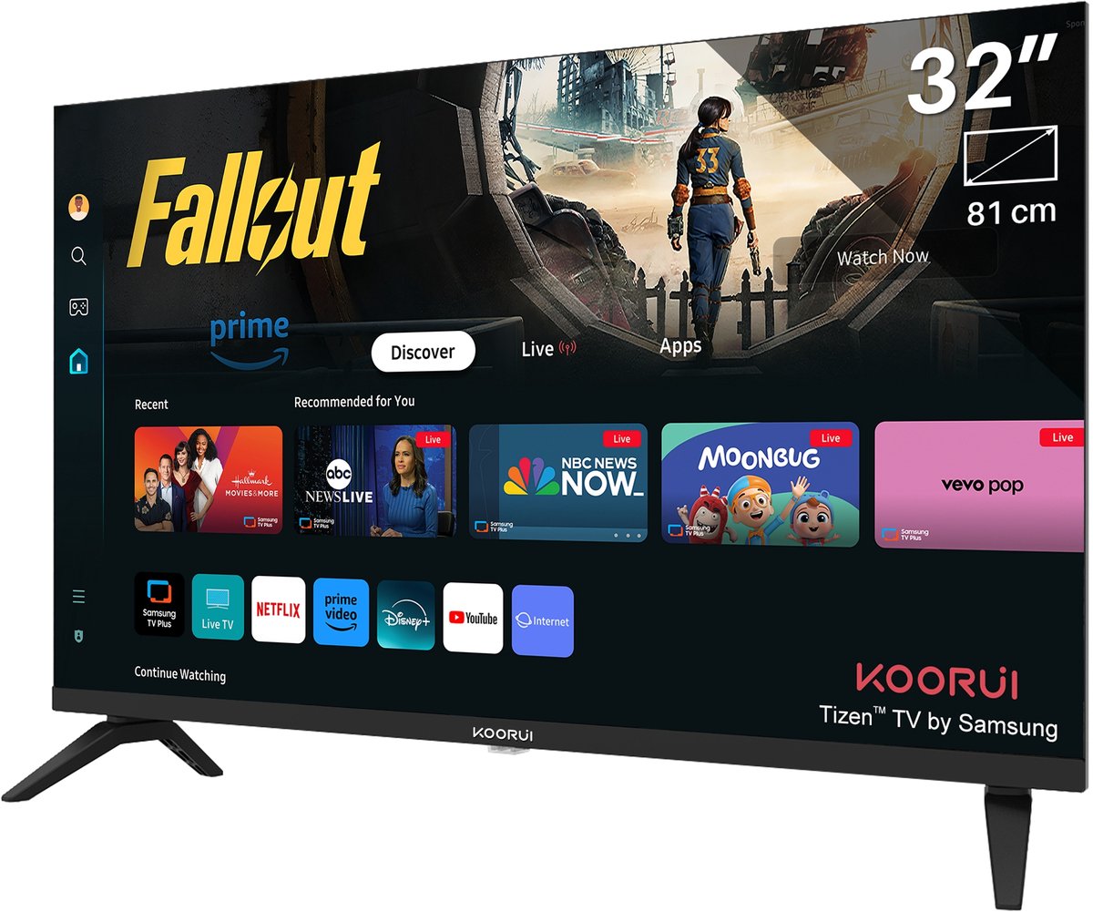 Inno Technology K32Q1FFQ-T8 Smart TV 32 inch QLED Full HD - afbeelding 3