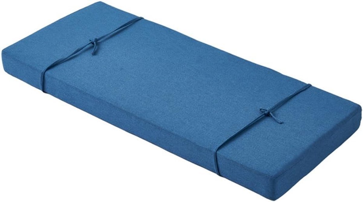 Hoogwaardig Kussen - Zitkussen - Comfortabel Zitten - Waterafstotend - 75x22x2 inch - Blauw
