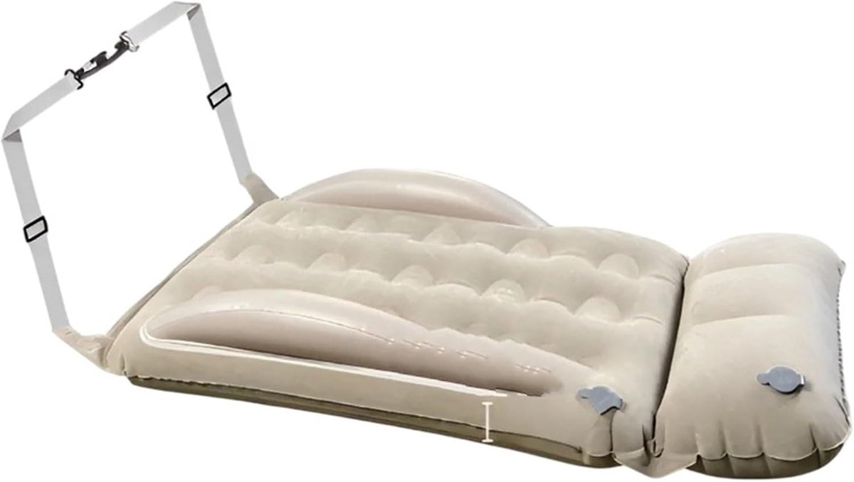Draagbaar luchtbed - Opblaasbaar reisbed - Comfortabel reizen - Gebruiksvriendelijk ontwerp - One Size - One Color