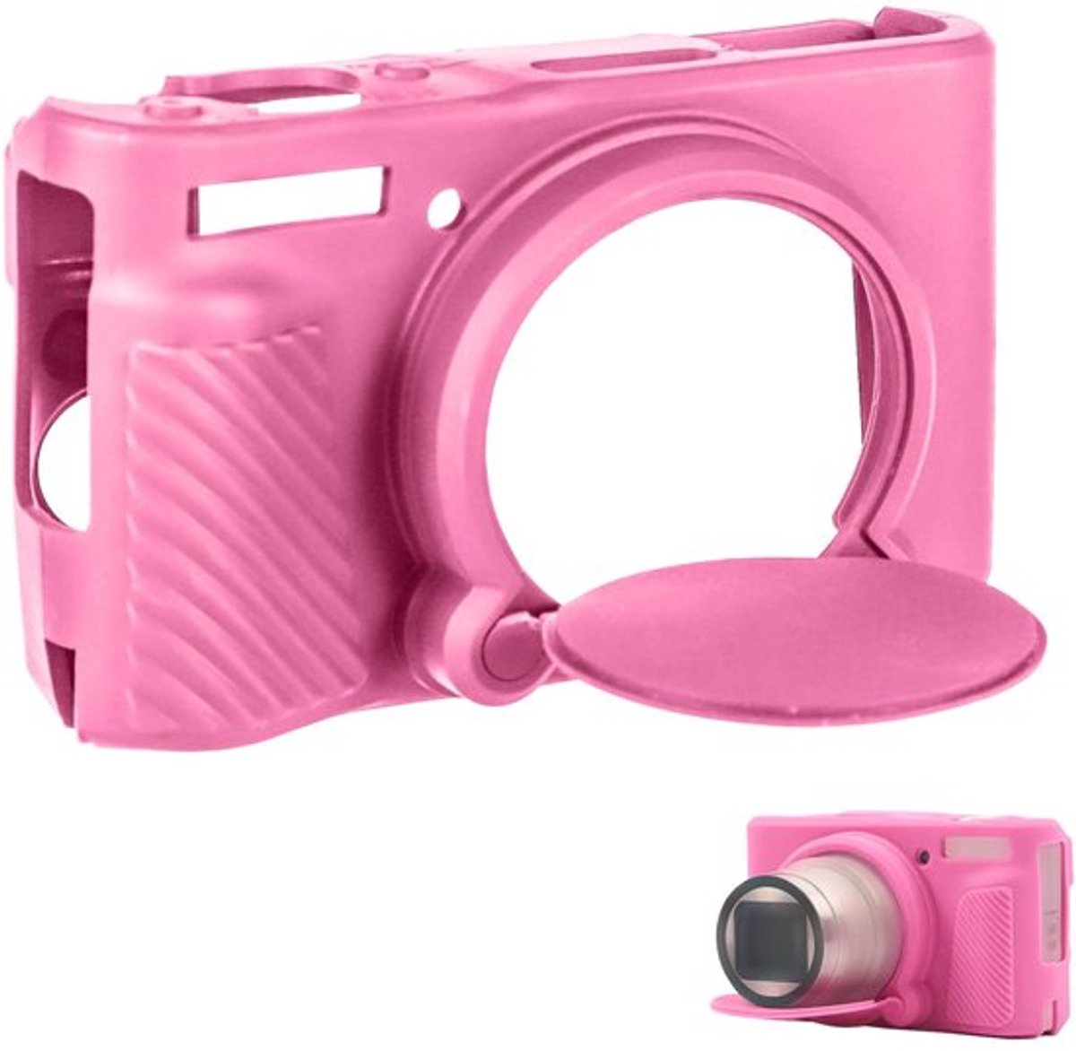 Jhubersproducts - Siliconen Hoes - Bescherming - Roze - Camera Accessoire