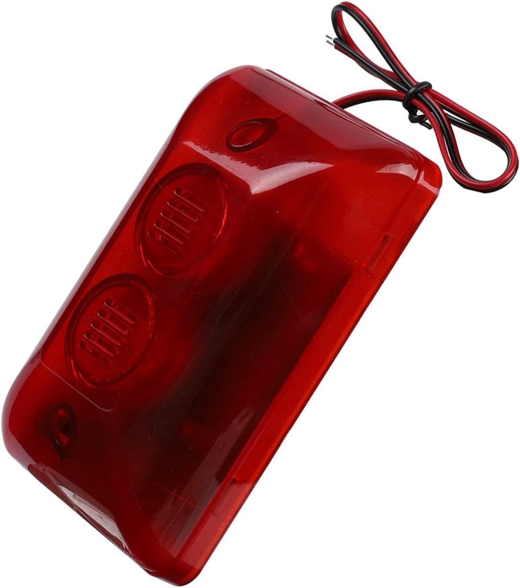 Stroboscoop Sirene - Alarm Geluid - Veiligheid Thuis - 120 dB Geluidsalarm - Compact Ontwerp - Rood