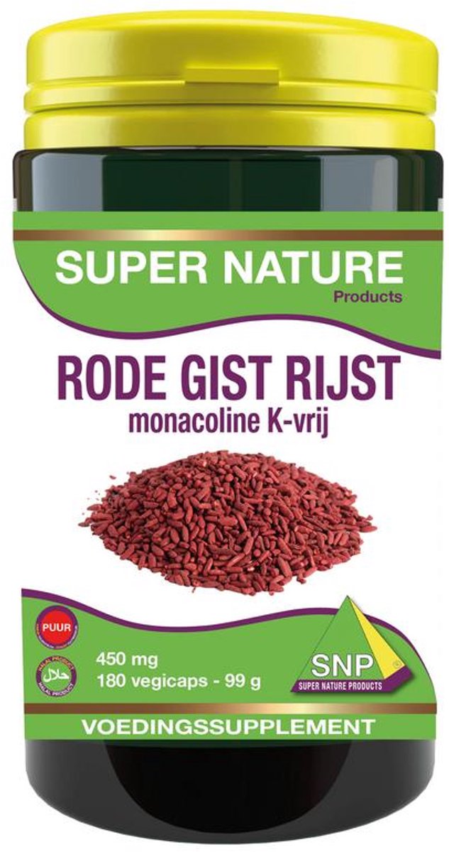 Snp Rode Gist Rijst Monacoline (180 vega capsules)
