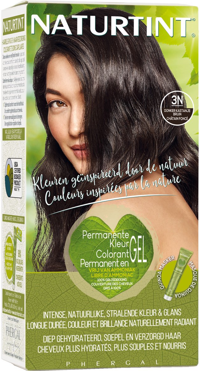 Bol.com 3N Donker Kastanjebruin - NATURTINT - 170ml - Vegan - Ammoniakvrij - BioBased Certified - Microplastic FREE aanbieding