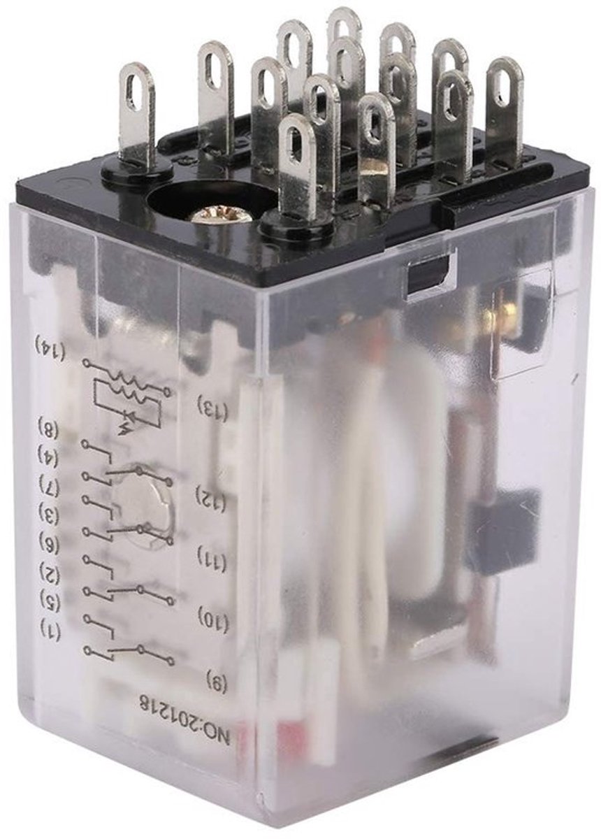 Shopcentral - Mini Power Electromagnetisch Relais - 14 pin - Hoogwaardige