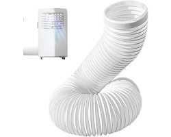Flexibele afvoerslang voor airconditioning - Universele mobiele airco slang - 15 cm diameter - 150 cm lengte - Installeer tegen de klok in