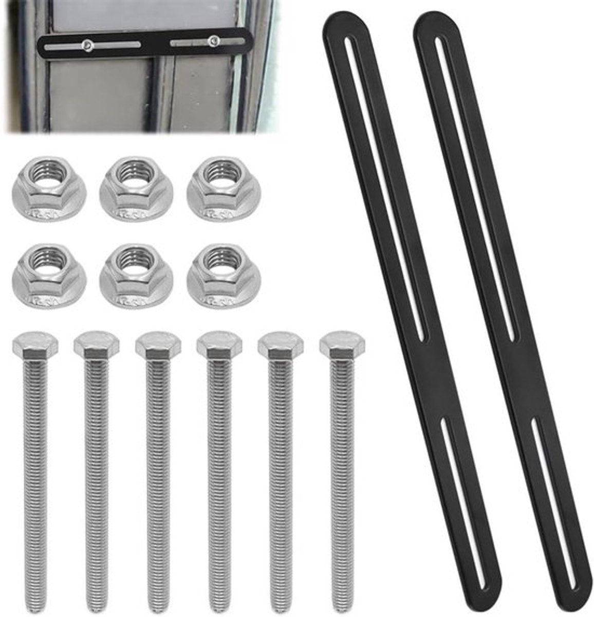2 brievenbus montagesets Allecto Plus, 280 x 24 mm