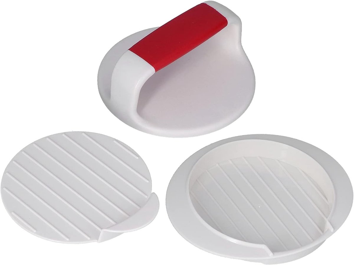 Burgerpers Patty Maker Burgers Maken Antiaanbaklaag 16 x 15 x 6 cm Grijs