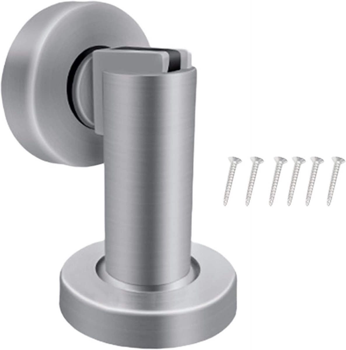 Magnetische Deurstopper - Deurvanger Magneet - Deuren Open Houden - Geruisloze Werking - 5 cm x 8 cm - Geborsteld Staal