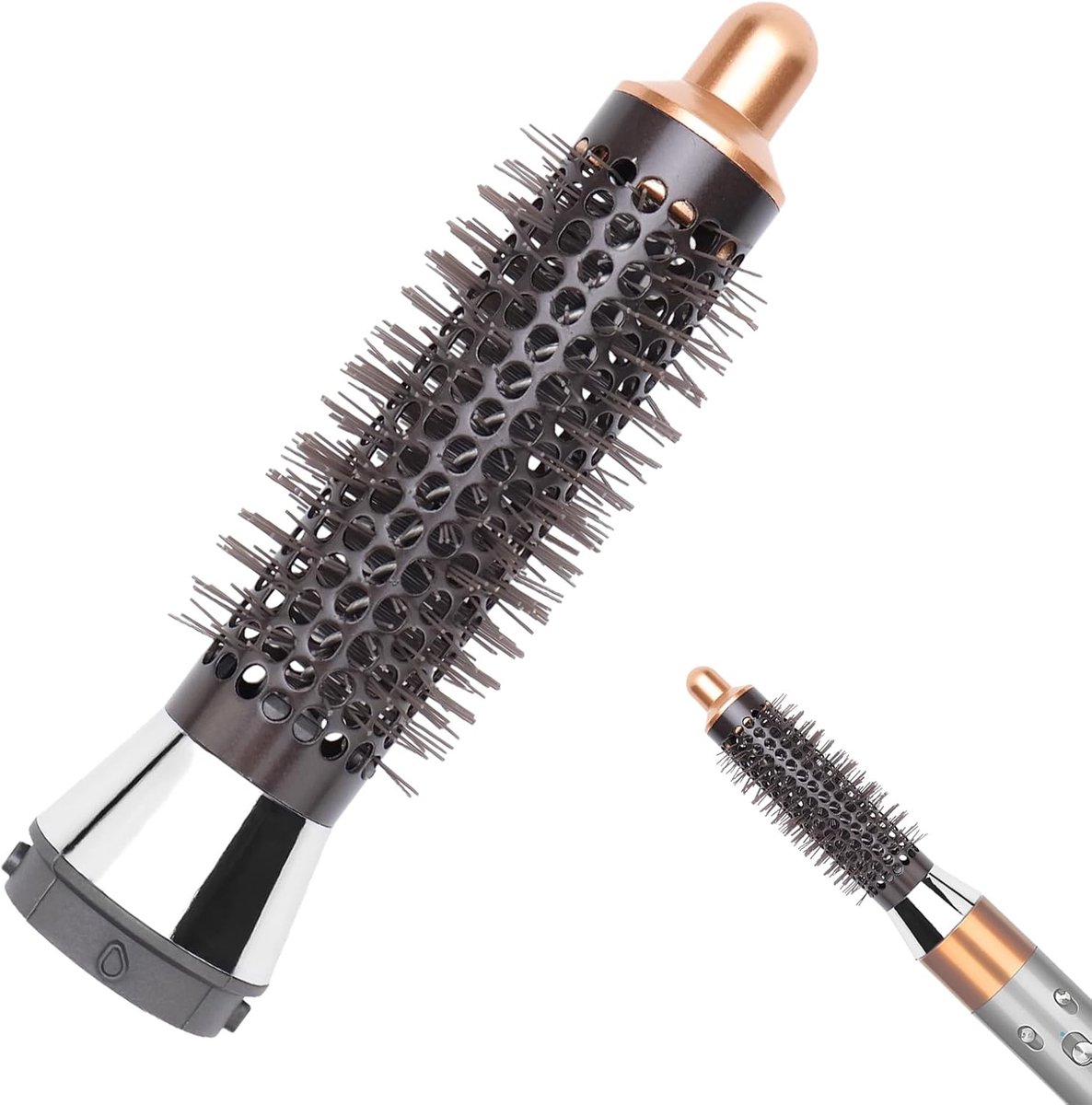 Ronde volumeborstel - Haarstyling opzetstuk - Meer volume creëren - Bespaart tijd en hitte - 20 mm diameter - Goud