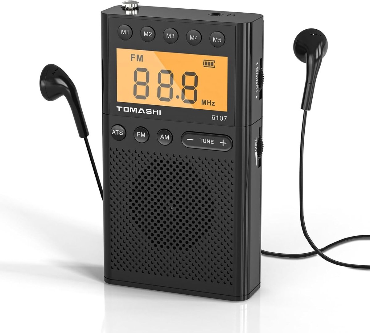 AM FM Radio - LCD-scherm - Luide luidspreker - Hoofdtelefoonaansluiting - Voor Thuis en Onderweg