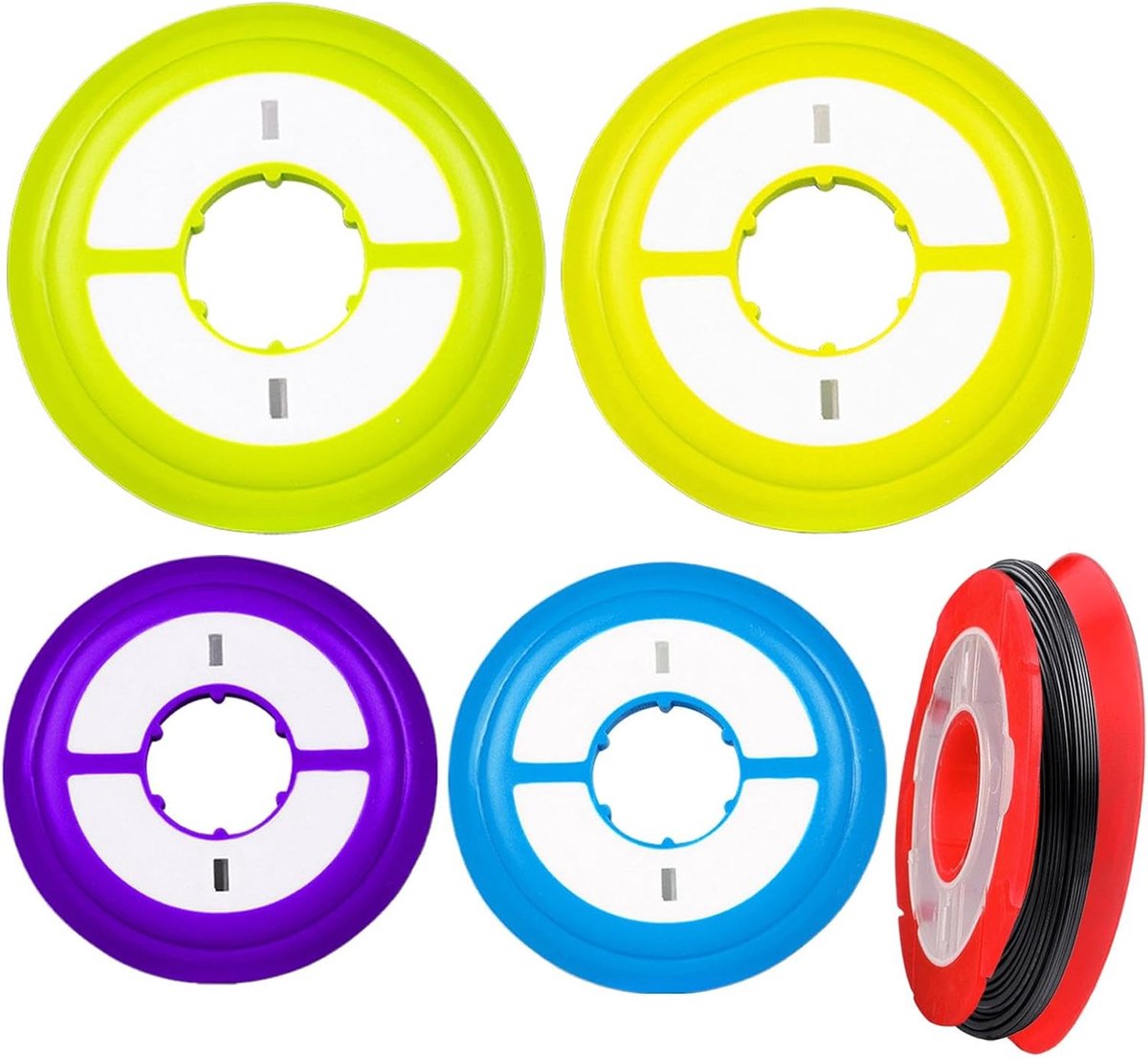Visdraad Spoel - Lege Spoel - Vissen Organiseren - Gesloten Ontwerp - 60 mm - Meerdere Kleuren