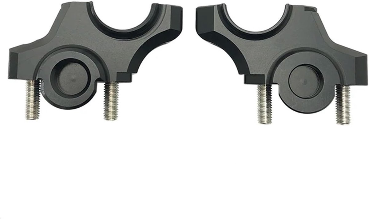 Motorfiets Stuurverhoger - Stuur Riser Mount - Motorfiets Comfort - CNC Aluminium - 30 mm Verhoging - Zwart