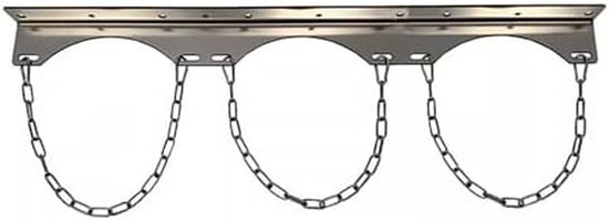 Gasflessenwagen - Flessenhouder - Veilig Opslaan - Robuuste Constructie - 8-40 Liter - Zilver — afbeelding 2