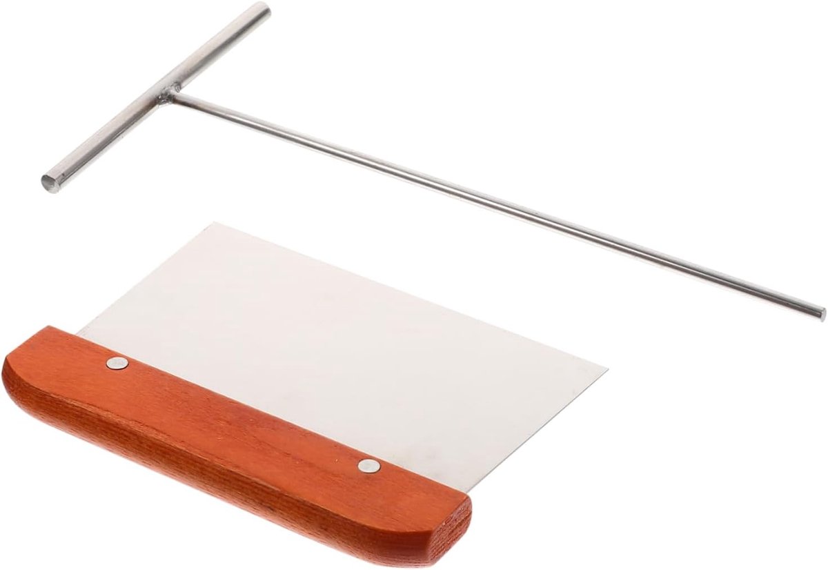 Pannenkoekenset - Crêpe tool - Thuis bakken - Ergonomisch ontwerp - 25.5 cm - Zilver