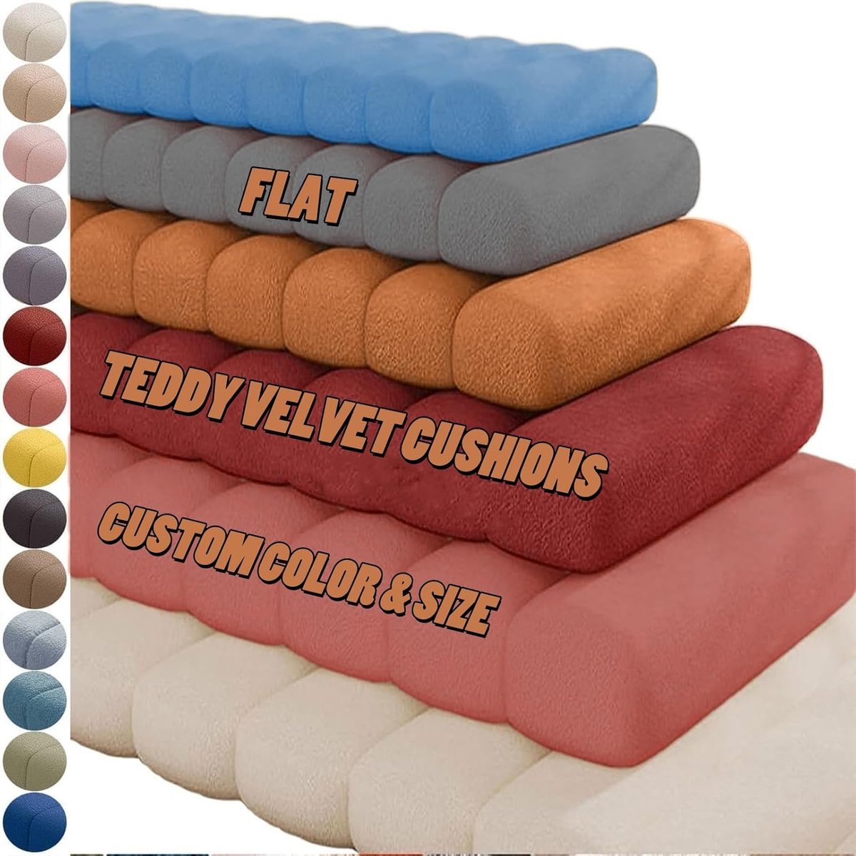 Zitkussen Waterproof - Kussen Buiten - Comfortabel Zitten - Hoge Veerkracht Schuim - 160x70cm - Lichtbruin