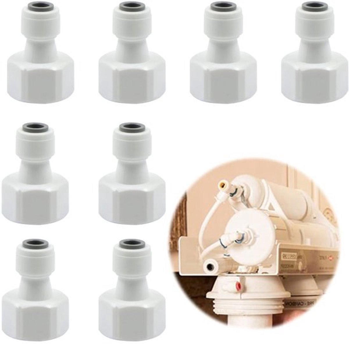 Cosensi - Water supply line connection adapter - Universele waterfilter aansluiting