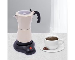 Espressomachine - Koffiezetapparaat - Thuis Koffie Maken - Bediening met één knop - 300 ml - Beige
