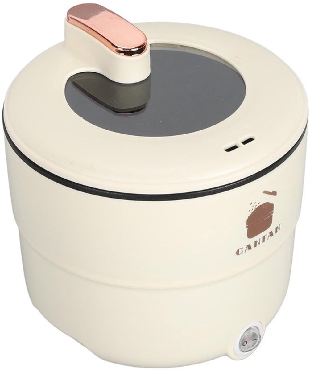 Dailygoody - Rijstkoker - Elektrische Mini-Rijstkoker - 1,8 Liter - Wit - Voor