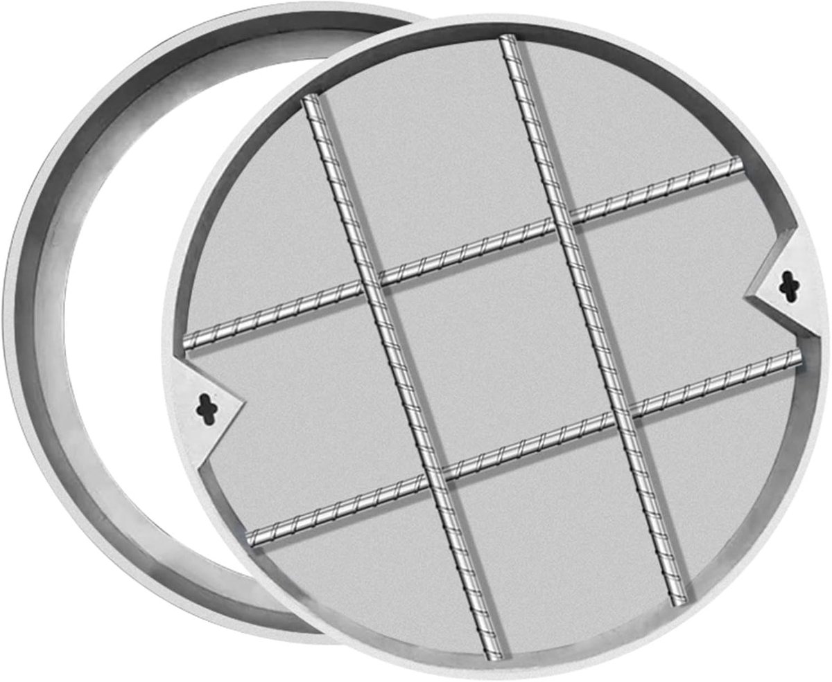 Afvoerdeksel RVS - Inspectieluik - Oprit Onderhoud - Onzichtbaar Design - 1.5 Ton Draagvermogen - Zilver