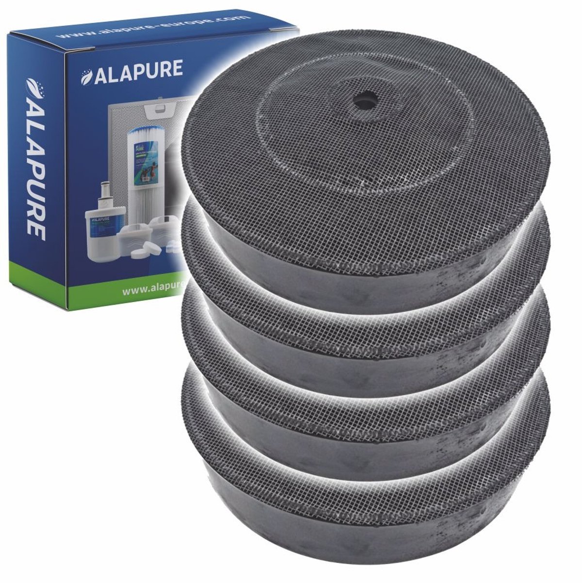 4x Koolstoffilter voor Airlux Type A / WA48.5