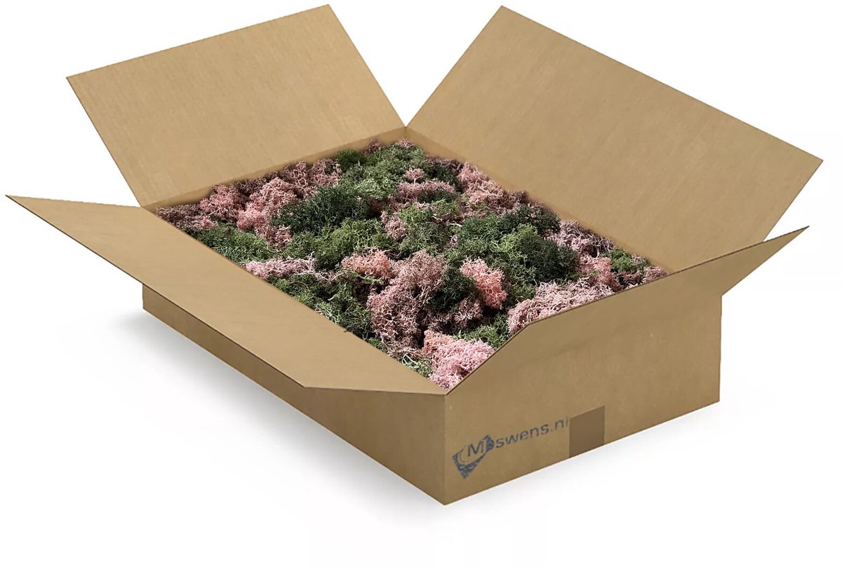 Moswens ECO mos - 1,5 KG - Doos L - Mix Rozea 0,30 m²
