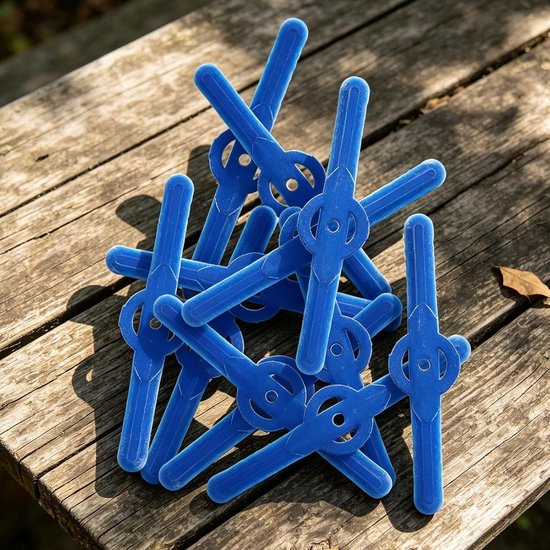 Reserve Draad - Grastrimmer Onderdelen - Gazon Onderhoud - Ononderbroken Snijprestaties - 100 Stuks - Blauw — afbeelding 4