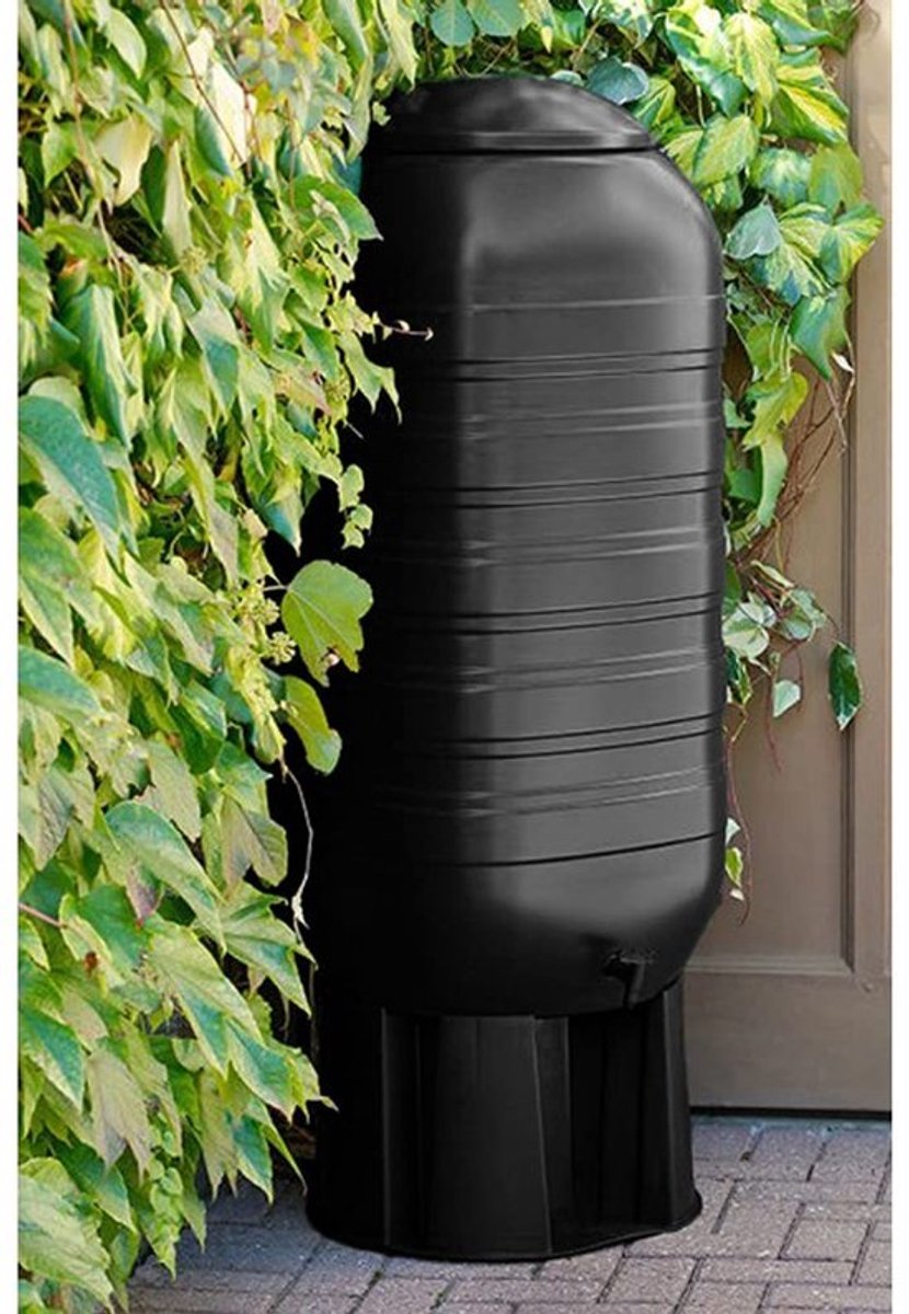 Regenton 250 Liter - Kunststof - Inclusief Standaard/Kraan/Vulautomaat - UV-bestendig - Eenvoudig te Reinigen - Discreet Ontwerp - Waterton