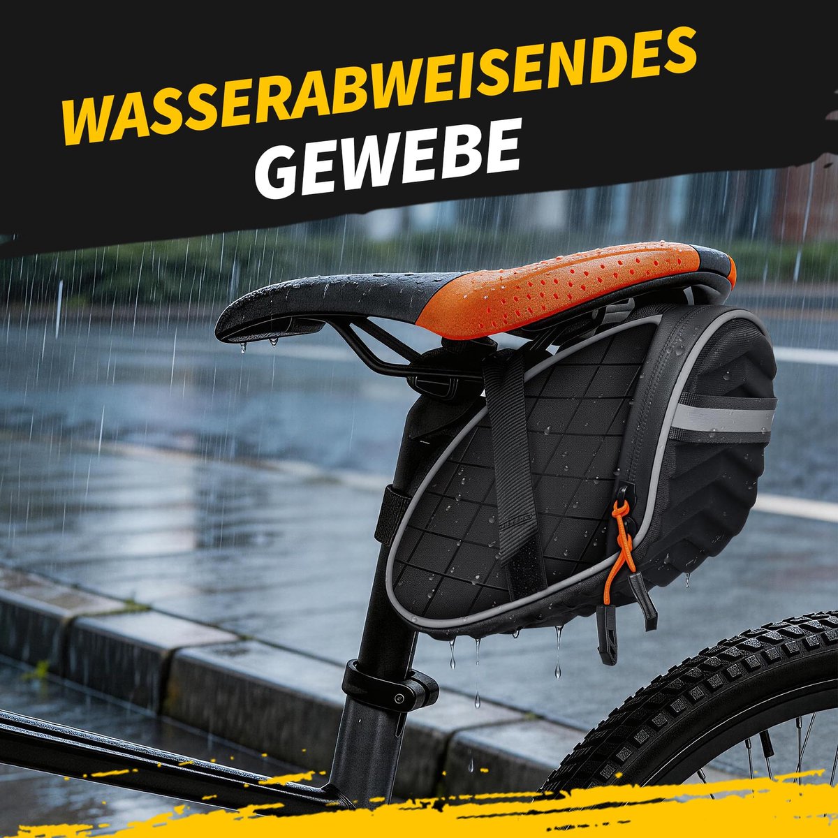 Fietstas Fietszadeltas - 3D Shell - Waterdichte ritsen - Ideaal voor mountainbikes - SnelShoppen