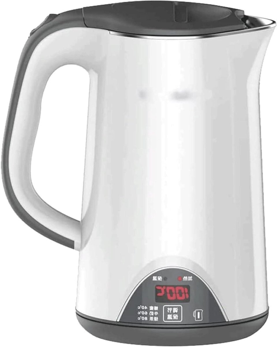 Waterkoker Digitaal - Heetwaterdispenser - Thee en Koffie - Dubbele Wand - 1.7 Liter - Wit
