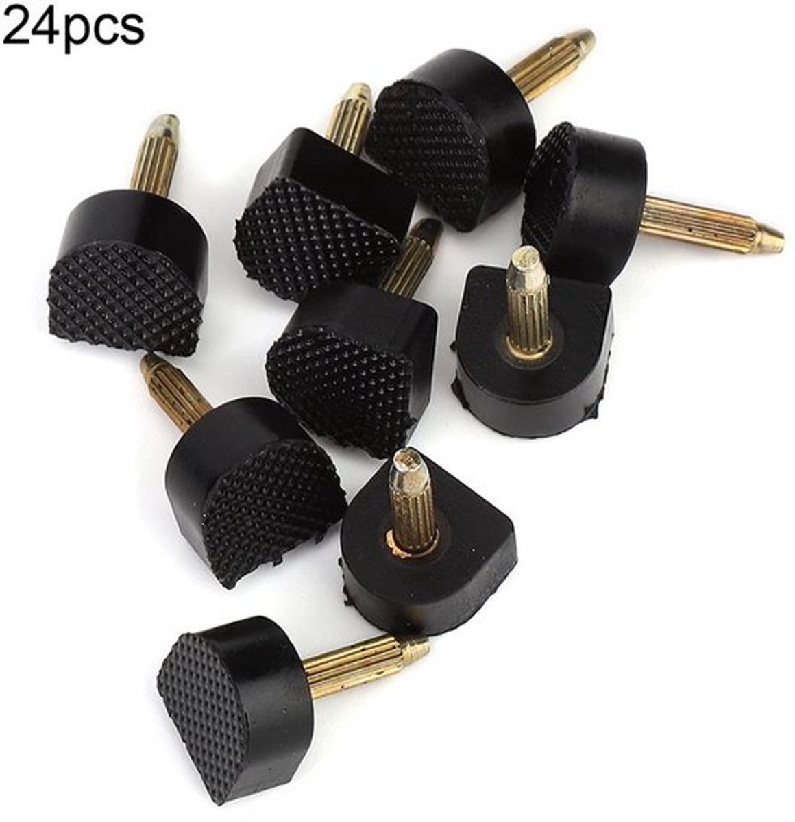 Schoenreparatiedoppen Antislip - 24-delige Set - Diverse Maten 8/9/10/11/12/13 mm - U-vorm - Duurzaam TPU/IJzer - Minimaliseert Geluid - Hielpunten