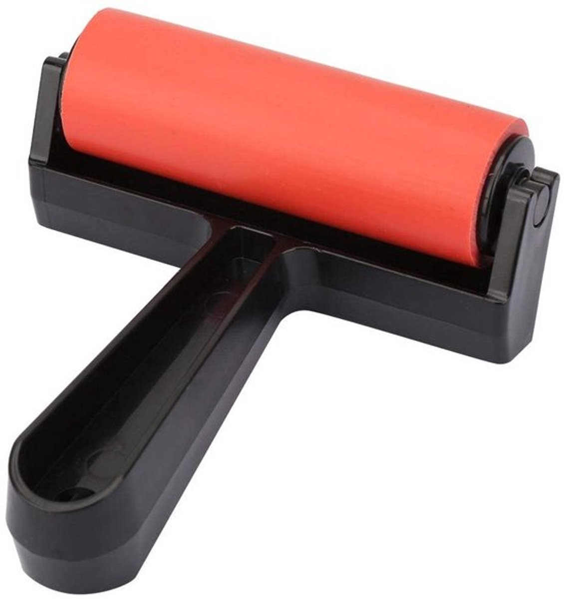 Drukroller Rubber - Kunstgereedschap - Verfroller - Stempelgereedschap - 10 cm - Duurzaam - Eenvoudig in gebruik - Printroller