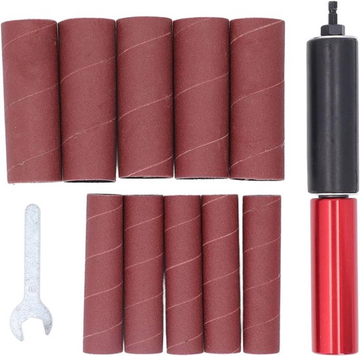 Spilslijperadapter - Boormachine accessoire - Aluminiumlegering - Bochten slijpen - Polijsten - Universeel - Geschikt voor boormachines - Zilver - 1,5 inch doorn