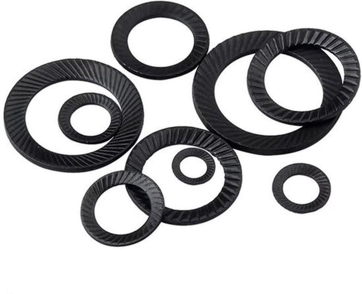 Sluitringen Antislip - Koolstofstaal - M18x27mm - 20 Stuks - Roest- en Corrosiebestendig - Hoogwaardige Borgschijven